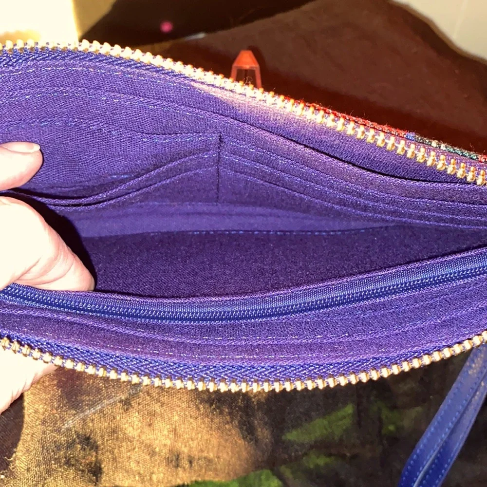 Lands’ End Plaid Wristlet